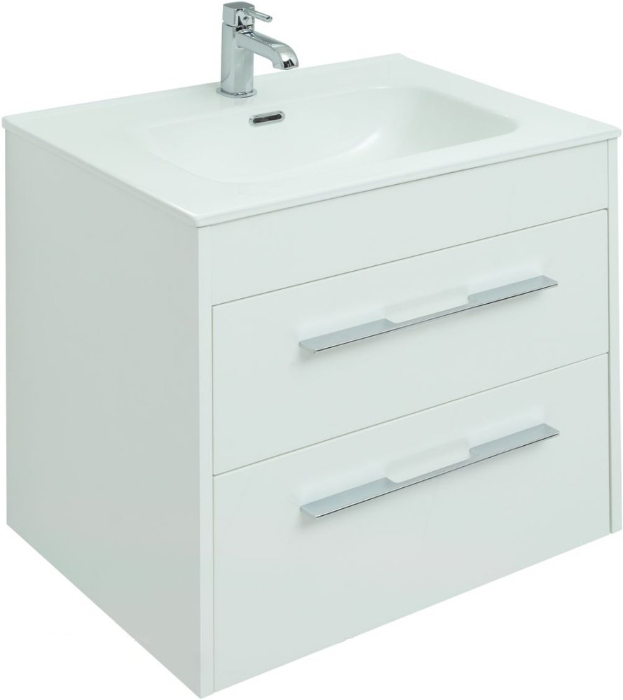 Мебель для ванной Aquanet Августа 60 см, 2 ящика, белый