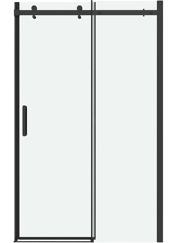 Душевая дверь Grossman Classic 140x195 прозрачное, черный матовый 100.K33.04.140.21.00