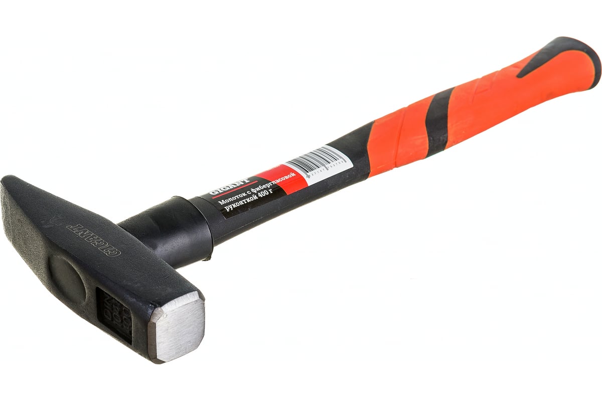 Молоток с фибергласовой рукояткой 400g Gigant HHT400