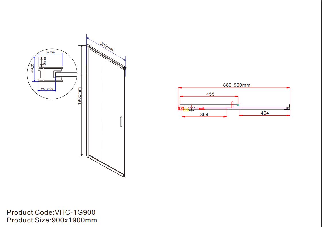 Душевой уголок Vincea Garda VSS-1G8090CLBN 90x80 брашированный никель, прозрачный