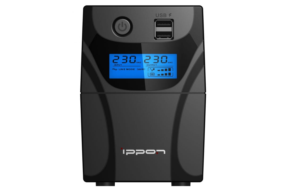 Источник бесперебойного питания Ippon Back Power Pro II Euro 650 360Вт 650ВА черный 1005511