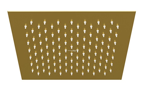 Верхний душ WasserKRAFT Aisch A198 25x25 см, матовое золото