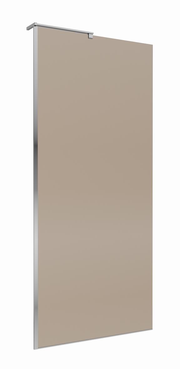 Душевая перегородка Belbagno UNO-L-1-TB-90-BR-Cr 90x200 бронза, хром