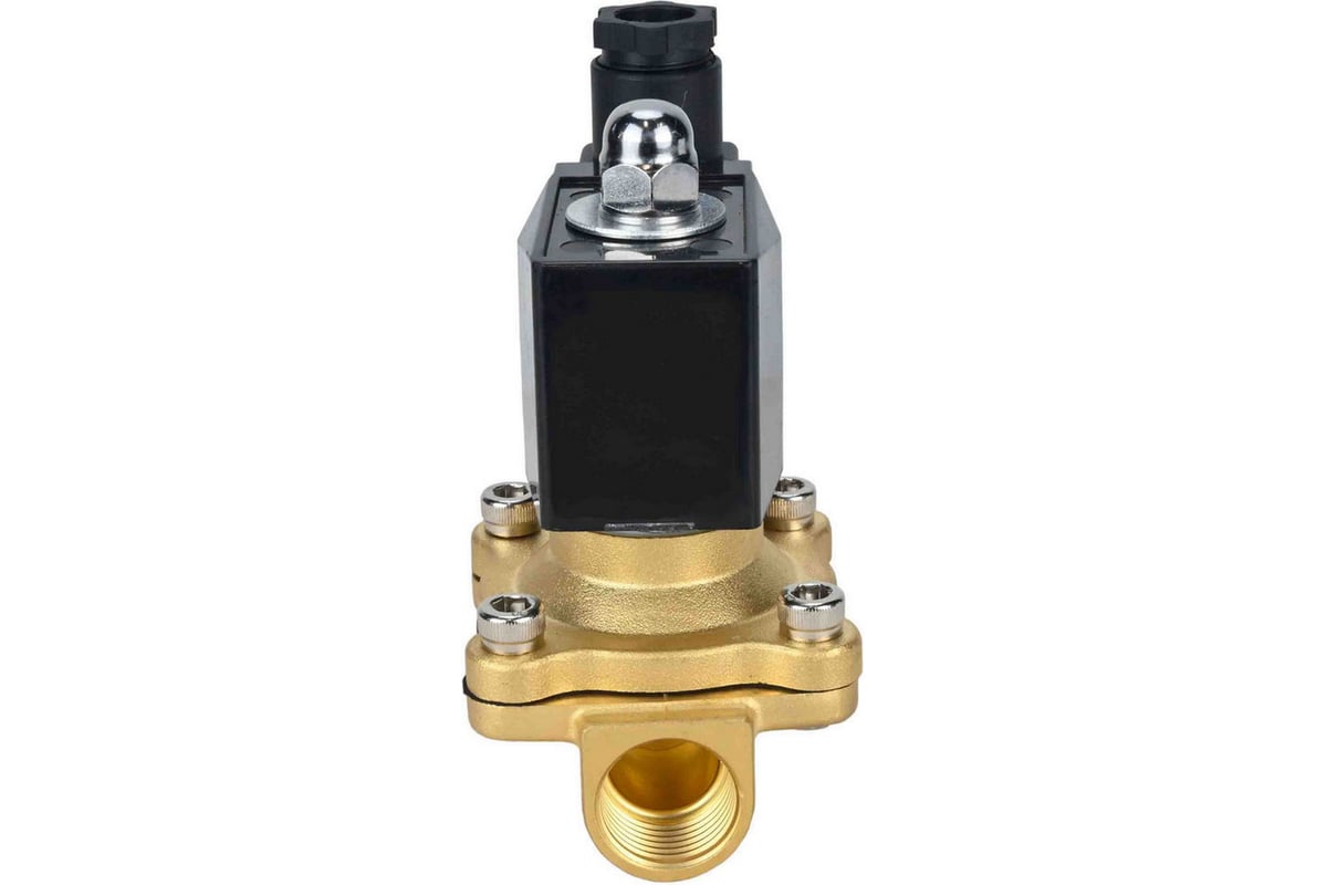 Электромагнитный клапан DN.ru двухходовой VS2W-300E-NO Ду32 Ру10 латунь, EPDM 220B AC D130-01730