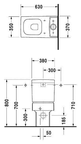 Бачок для унитаза Duravit Vero 09091000051