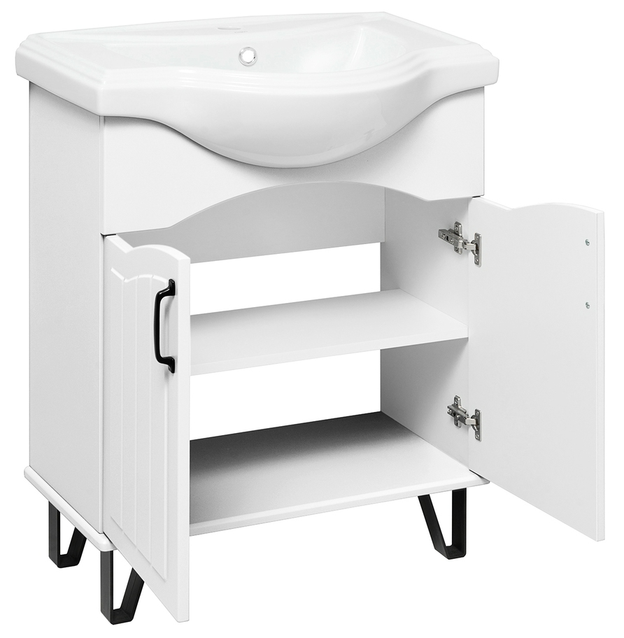 Мебель для ванной Руно Марсель 65 см белый