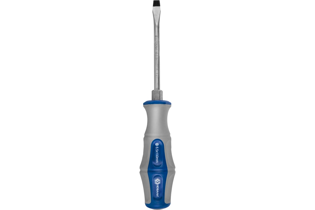 Отвертка ударная Ultra Grip SL 6.5 x 100 мм S2 КОБАЛЬТ 646-546