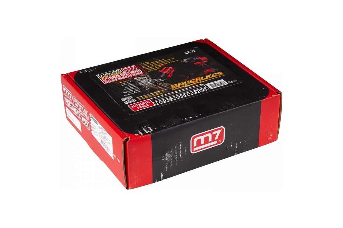 Аккумуляторный ударный гайковерт Mighty Seven 1/2", 1700 Нм, 18 В DW-402