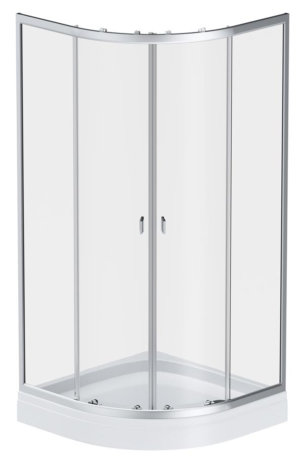 Душевой уголок Am.Pm X-Joy W88E-205-090MT64 90x90 с поддоном, прозрачный, хром матовый