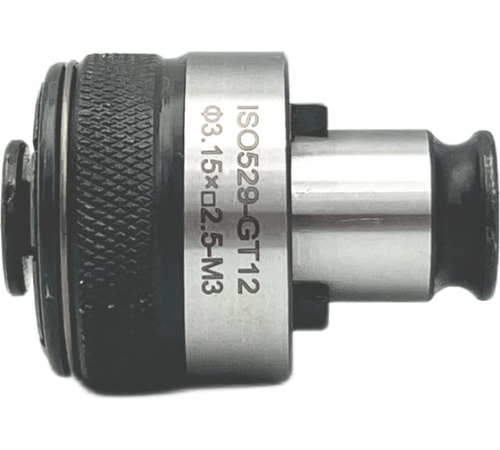 Головка к резьбонарезному патрону для метчиков М3, GT12, d=19 мм TORNERI 041835