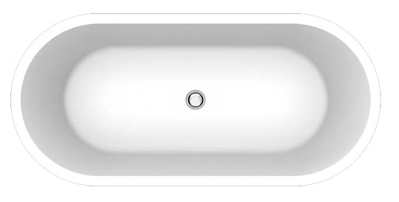 Акриловая ванна BelBagno BB35-CF36 167x78 серый матовый