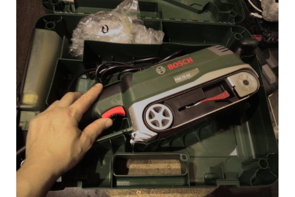 Ленточная шлифмашина Bosch PBS 75 AE 0.603.2A1.120