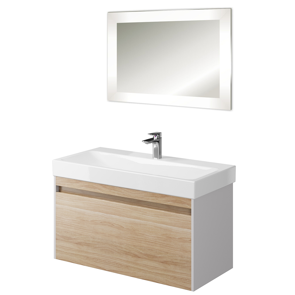 Мебель для ванной Creto Etna 100 см бежевый