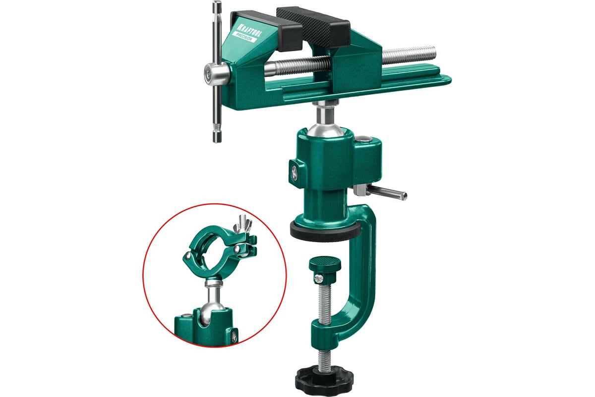Шарнирно-поворотные тиски Kraftool Precision 75 мм 32711-75
