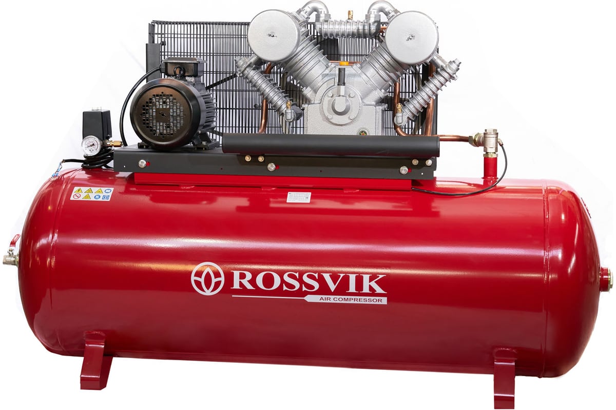 Поршневой компрессор Rossvik 1000л/мин, 16бар, ресивер 500л, 380В/7,5кВт СБ4/Ф-500.LТ100/16-7,5