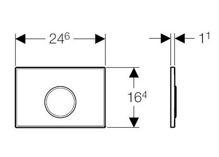 Кнопка смыва Geberit Sigma 10 115.758.KH.5