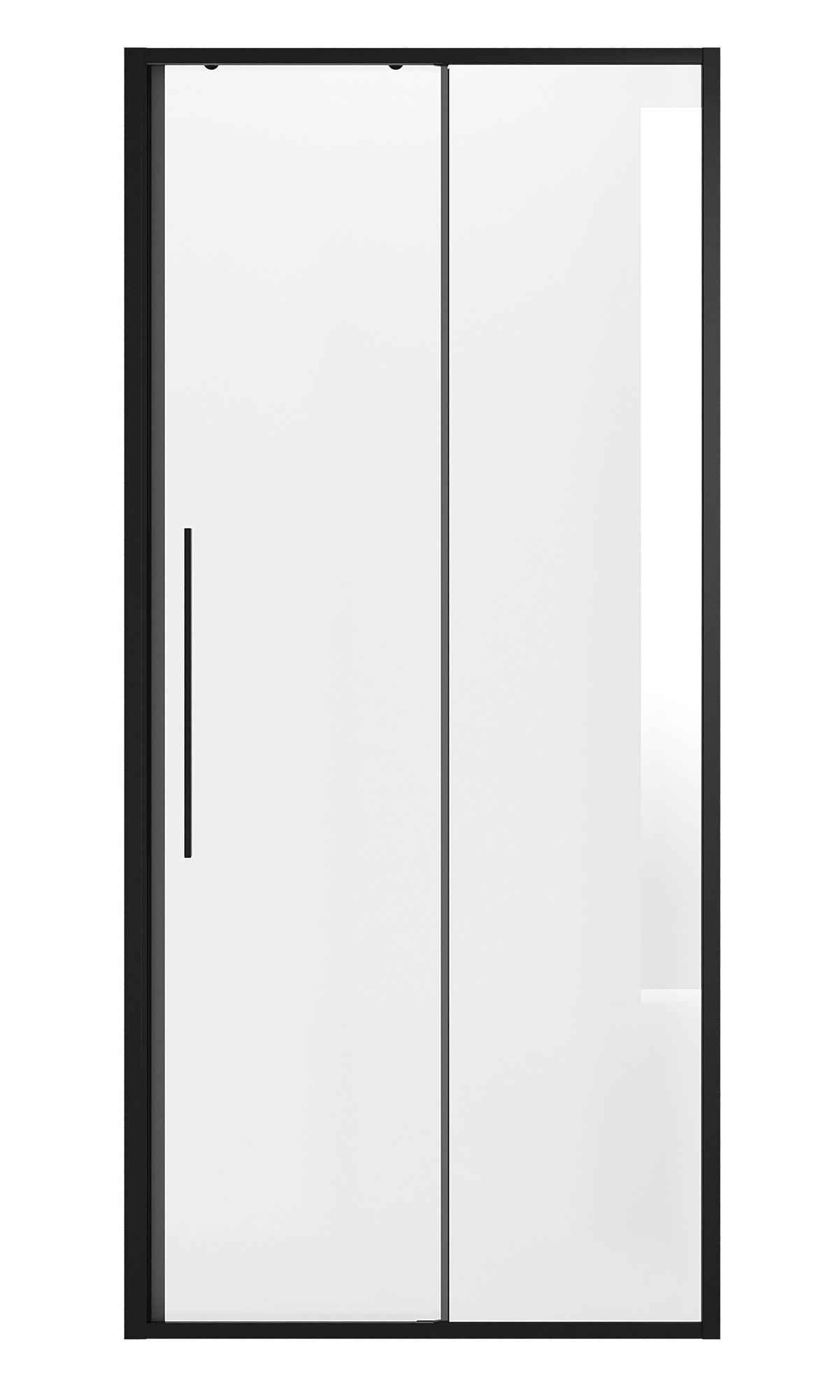 Душевая дверь Niagara Nova 140x195 прозрачное, черный матовый NG-84-14AB