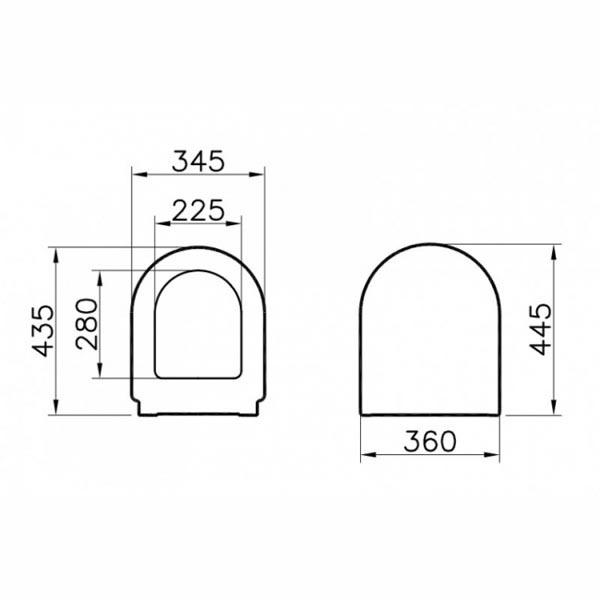 Крышка-сиденье для унитаза VitrA Zentrum 94-003-009 с микролифтом