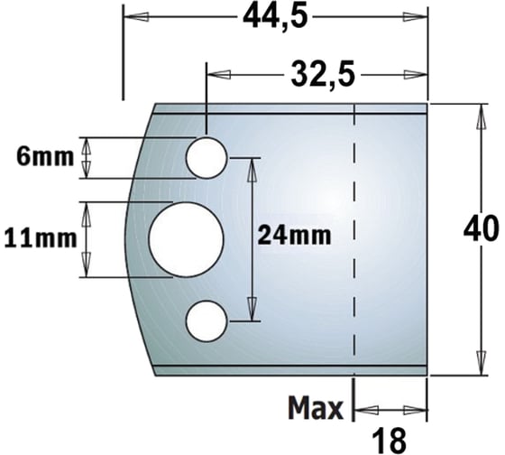 Комплект из 2-х ножей HSS (40x4 мм) CMT 690.193H