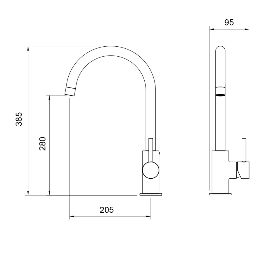 Смеситель для кухни Oliveeka OL-963002-BN никель матовый