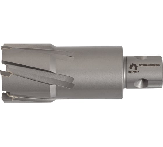 Сверло корончатое по металлу WOLFSTAR 45x55 мм, ТСТ, хв-к Universal/Weldon 19 мм cw00234