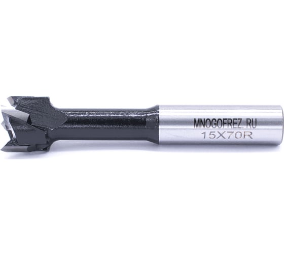 Сверло чашечное четырехзаходное по дереву FT120202R (15х70 мм; хв-к 10 мм; правое вращение) МНОГОФРЕЗ 6588