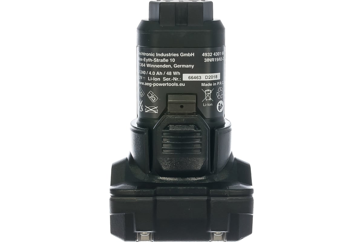 Аккумулятор L1240R Pro Li-ion (12 В; 4 A*ч) AEG 4932430166