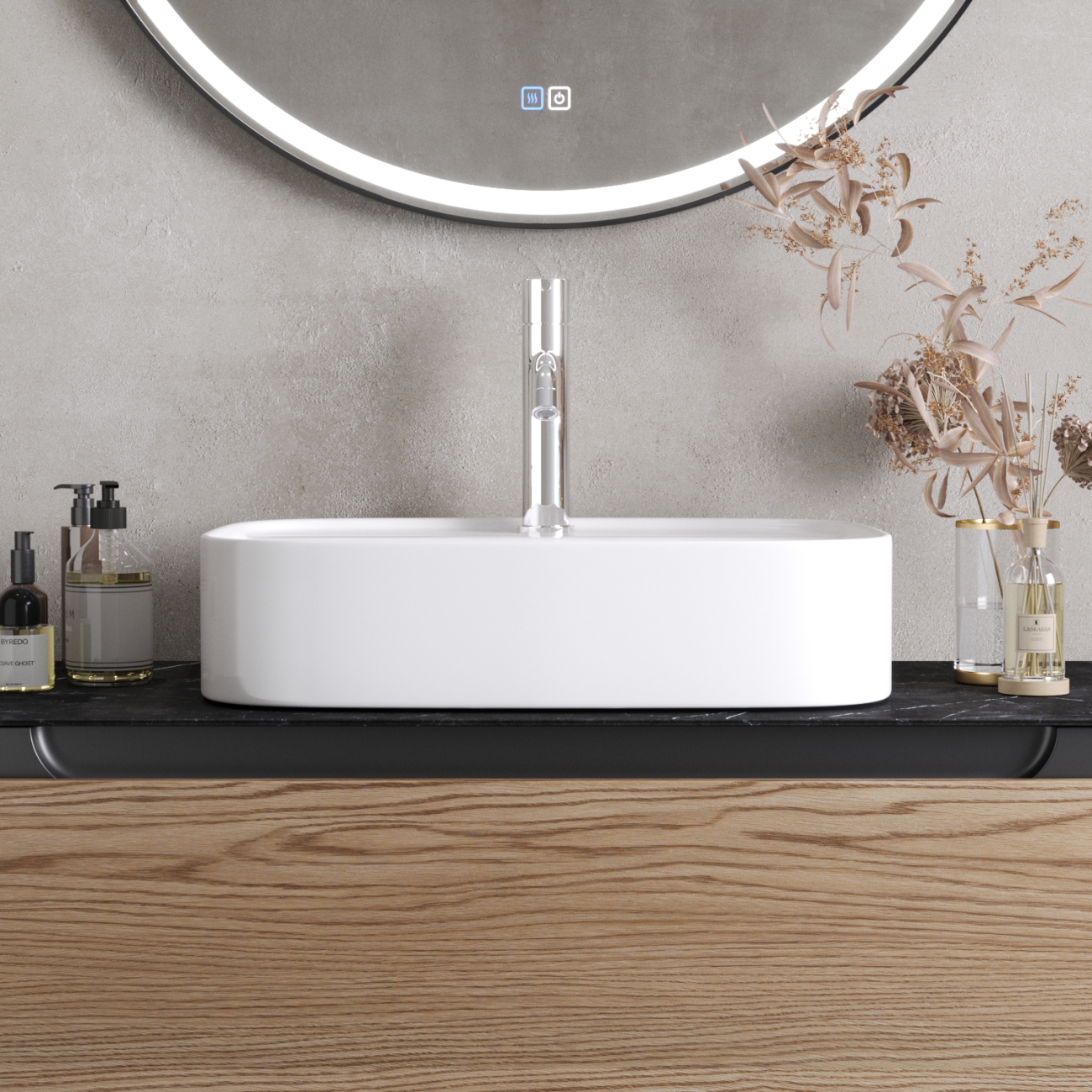 Раковина Cezares CZR-6616 55.5 см белый