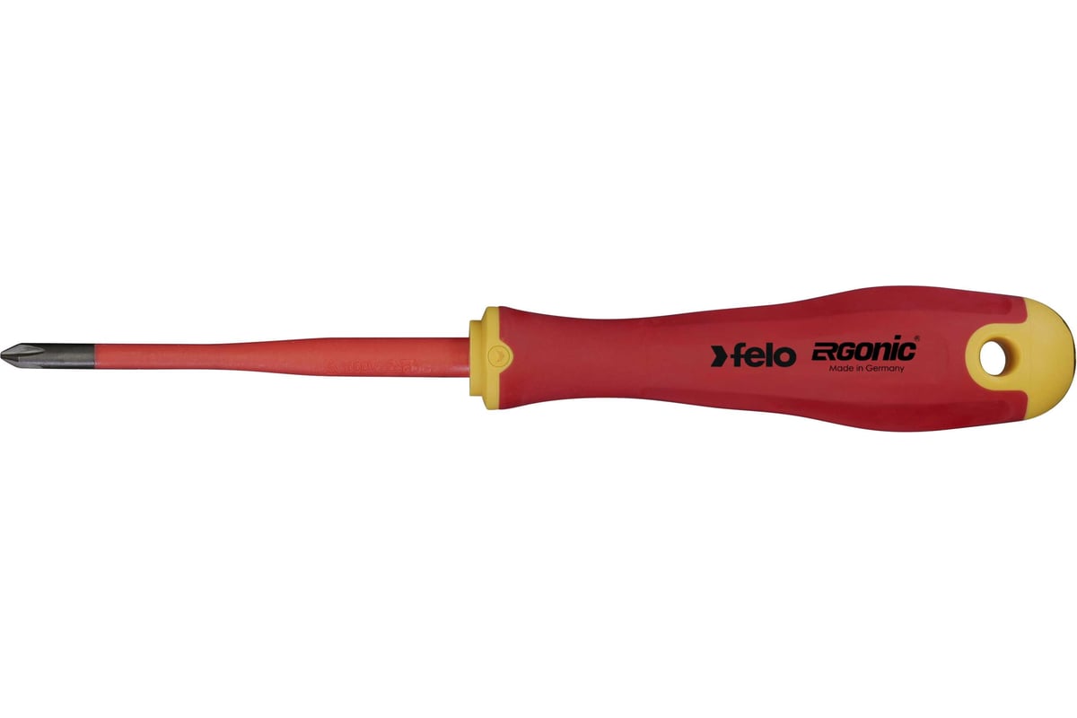 Диэлектрическая отвертка Felo PH 1х80, E-Slim Ergonic 41419290
