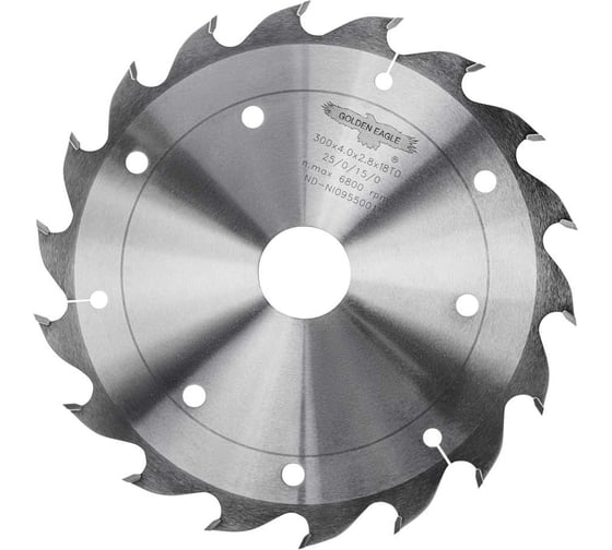 Пила дисковая HW многопильная 300x50x4.0/2.8 мм, Z18 FZ Golden Eagle TL26184