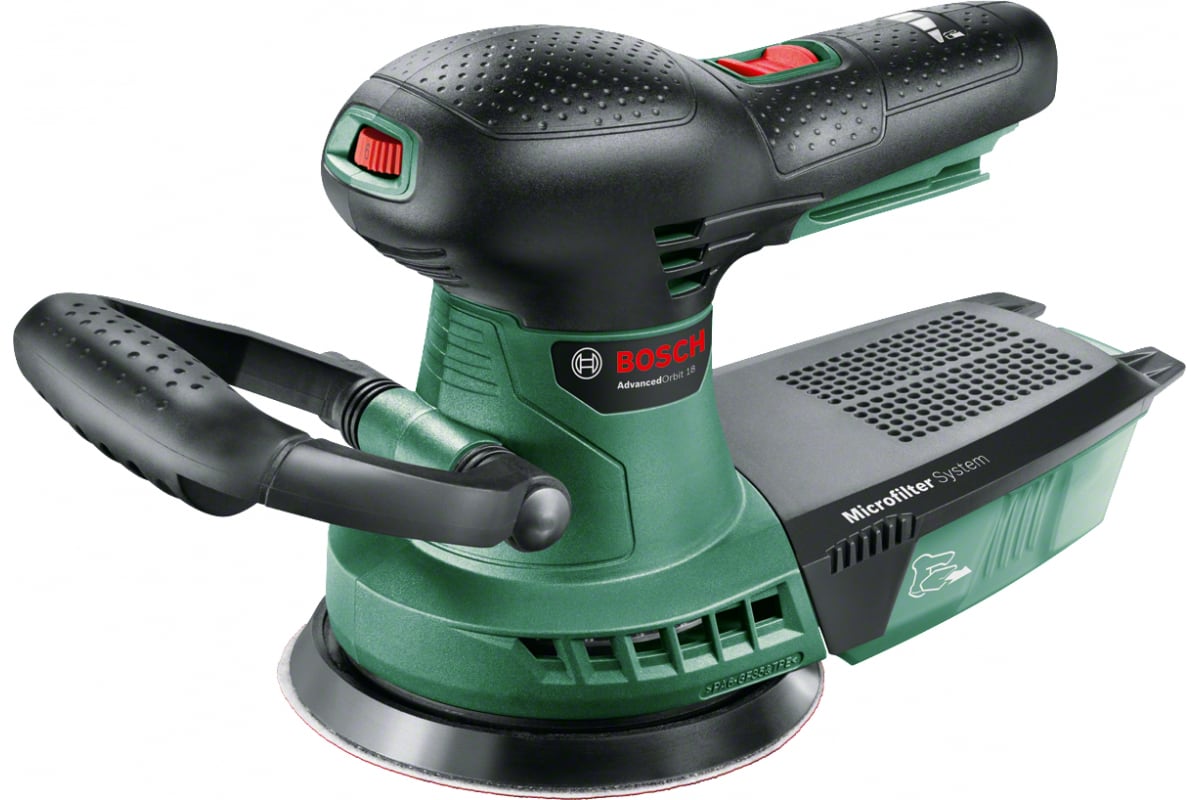 Аккумуляторная эксцентриковая шлифмашина Bosch AdvancedOrbit 18 0.603.3D2.100