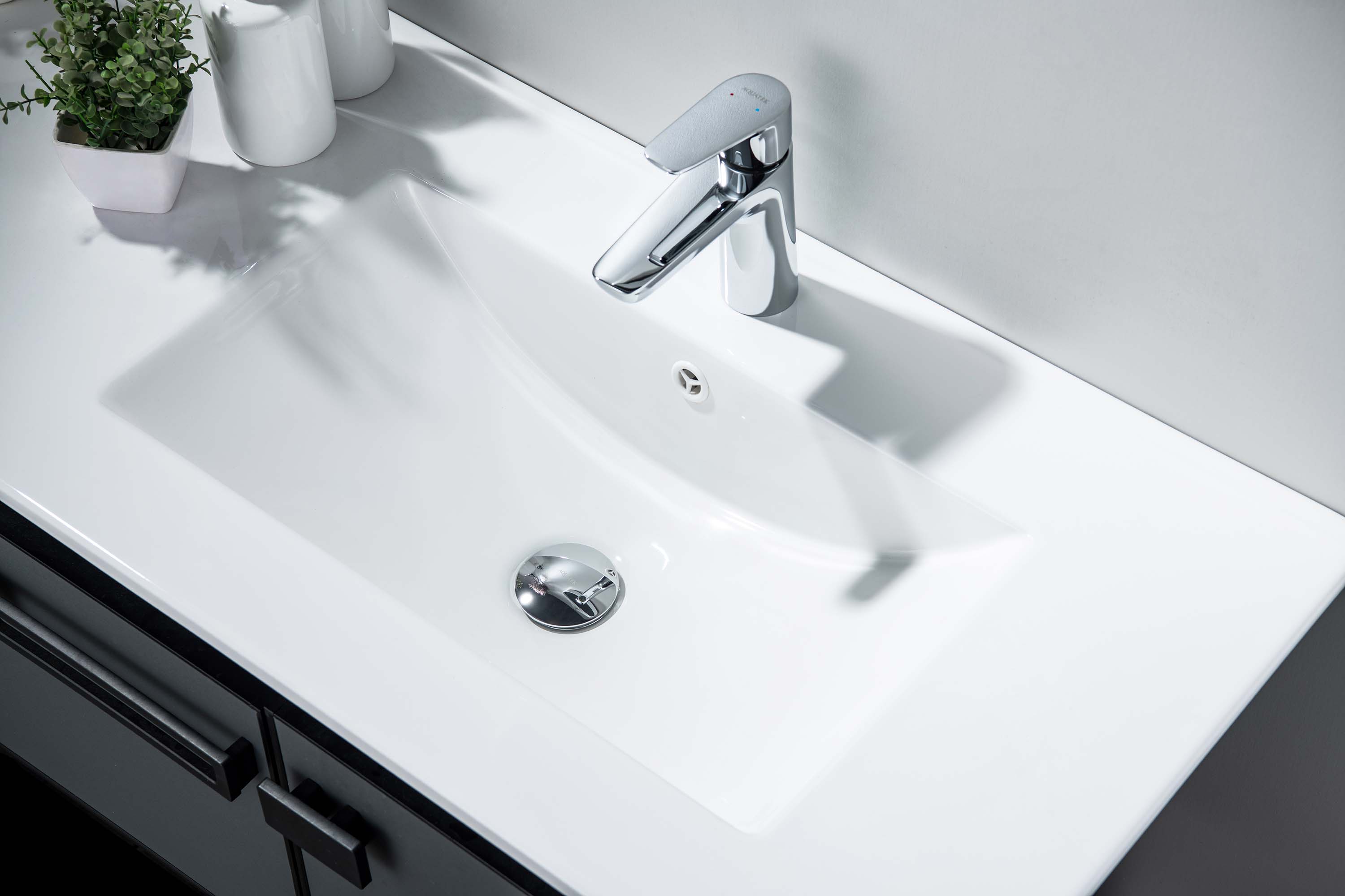 Донный клапан Aquatek AQ6002CR с переливом, Push-open, хром