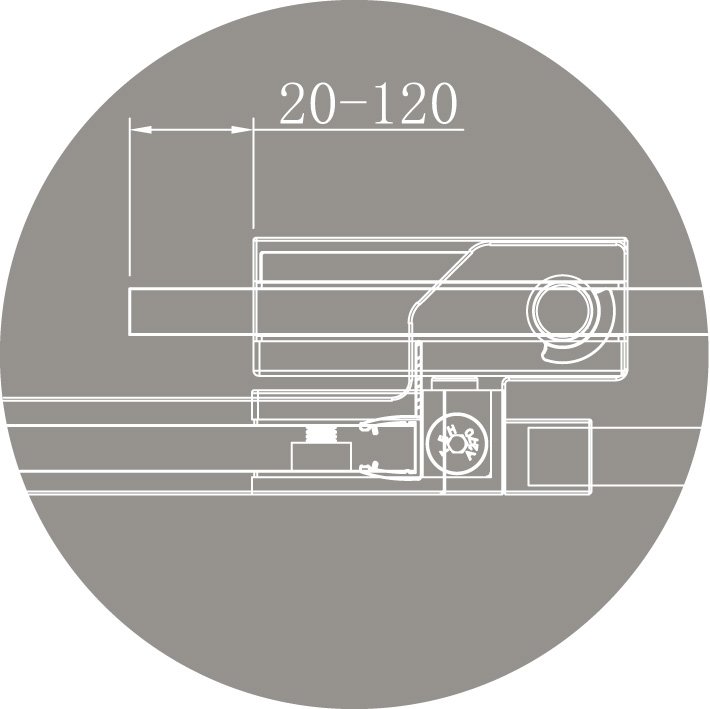 Душевая дверь Cezares SLIDER-B-1-70/80-GRIGIO-NERO 70x195, серая, черный