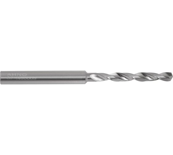 Сверло AHNO 3.0 мм, твердосплавное, 5D, без подвода СОЖ, SP-N800050300, VHM, по алюминию и цвет.металлам ah02673
