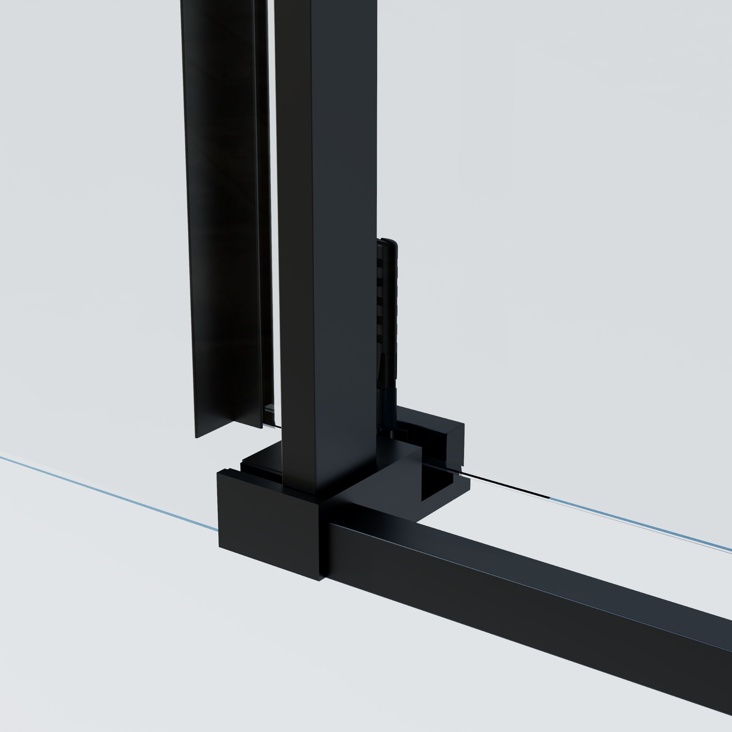 Душевой уголок Vincea Soft 2 VSR-3SO28010CLB 100x80 черный, прозрачное