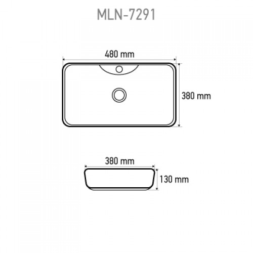 Раковина Melana MLN-7291 48 см