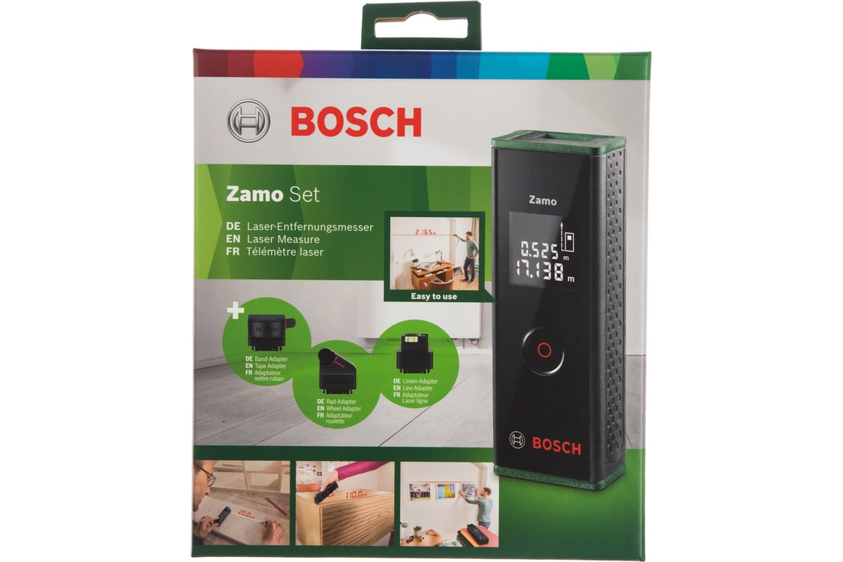 Лазерный дальномер Bosch Zamo III Set 3 адаптера 0.603.672.701