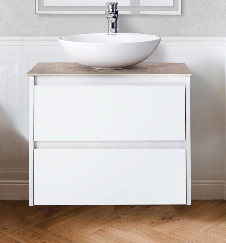 Тумба со столешницей BelBagno Kraft 70 см Bianco Opaco