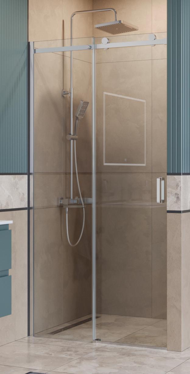 Душевая дверь BelBagno SOFT_CLOSE-2-BF-1-110-C-Cr 110x200 прозрачная, хром