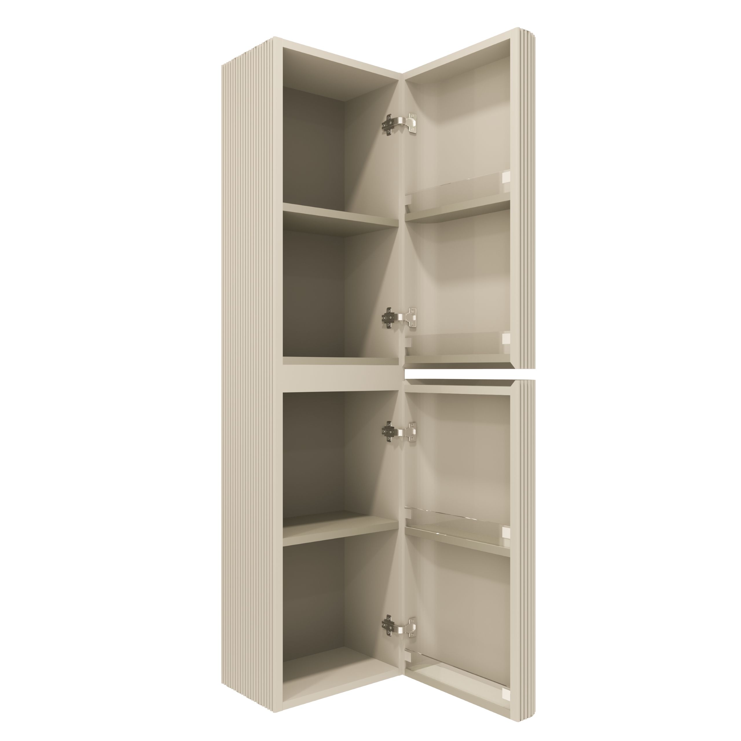 Шкаф пенал Vincea Альто (Alto) 40 см светло-бежевый матовый, правый VSC-4A150MLBG-R