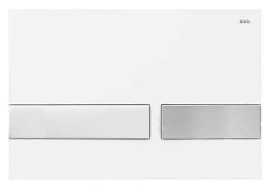 Кнопка смыва Iddis Unifix UNI06WCi77 матовый белый/хром
