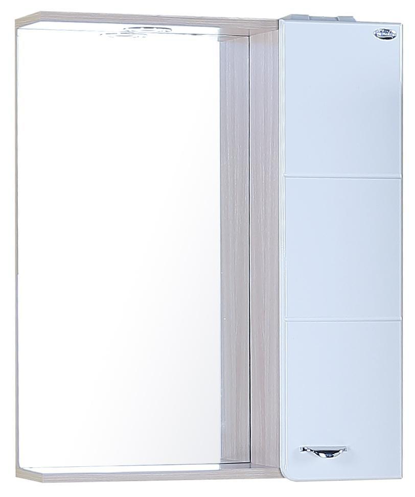 Зеркальный шкаф Onika Стиль 58 см белый/ясень шимо светлый, 205833
