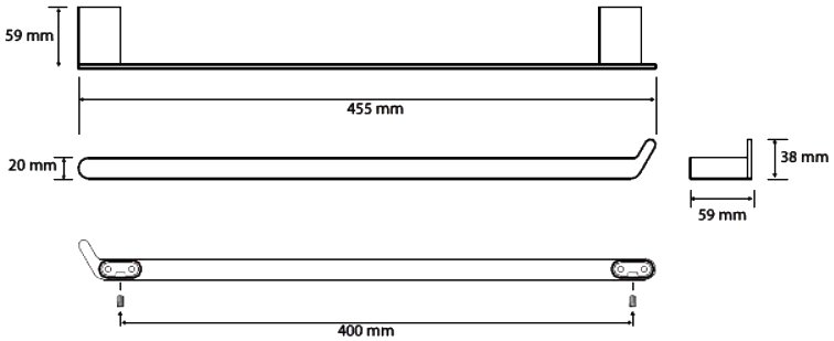 Полотенцедержатель Bemeta Organic 157104351 45 см