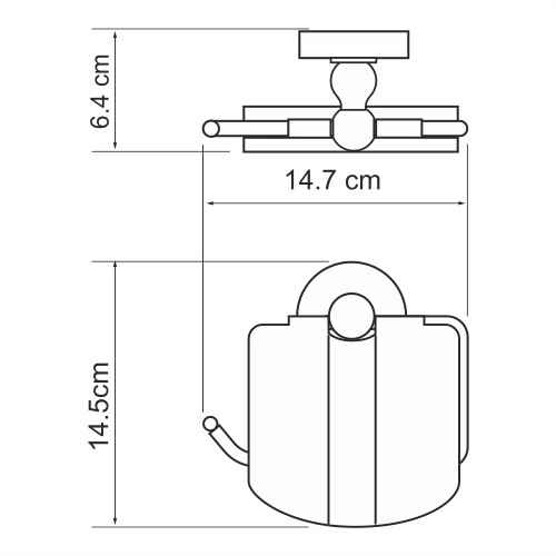 Держатель туалетной бумаги WasserKRAFT Regen K-6925