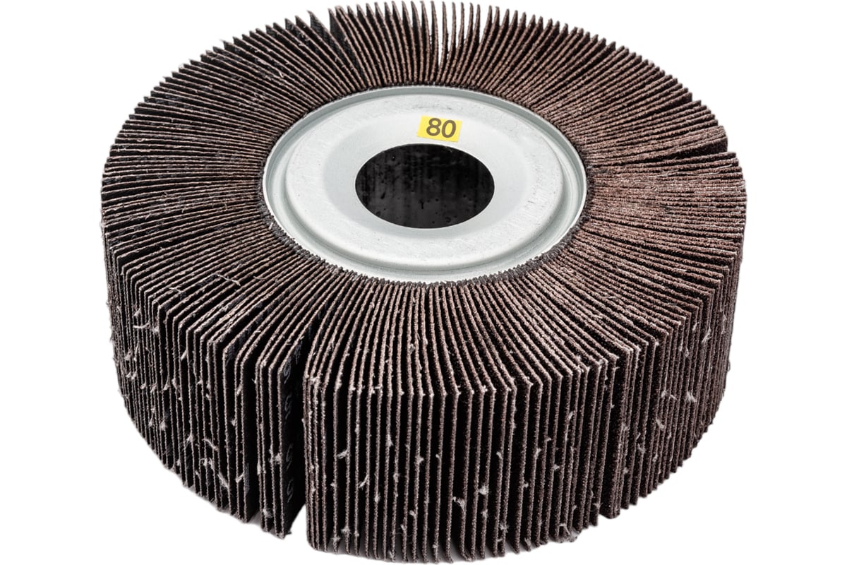 Щетка торцевая лепестковая абразивная ROXTOP (150х50х32 мм; Р80) RoxelPro 132462