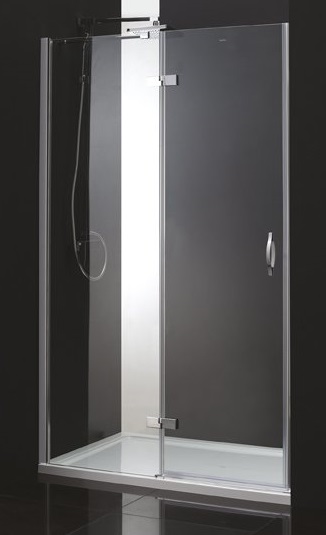 Душевая дверь Cezares BERGAMO-W-B-12-100-C-Cr-L 100x195, прозрачная, L