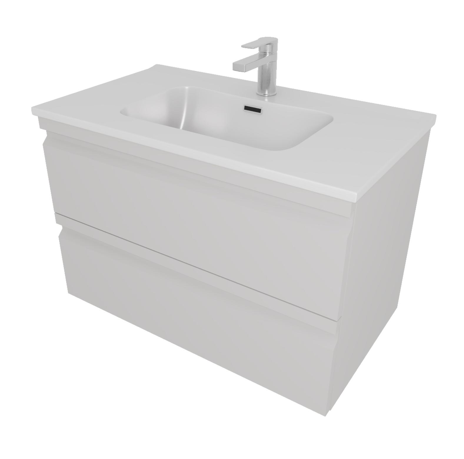 Тумба с раковиной Aquatek Вега 80 см AQ77080