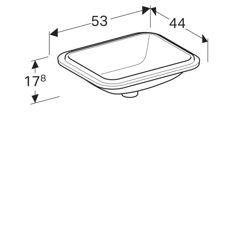 Раковина Geberit VariForm 53 см 500.762.01.2