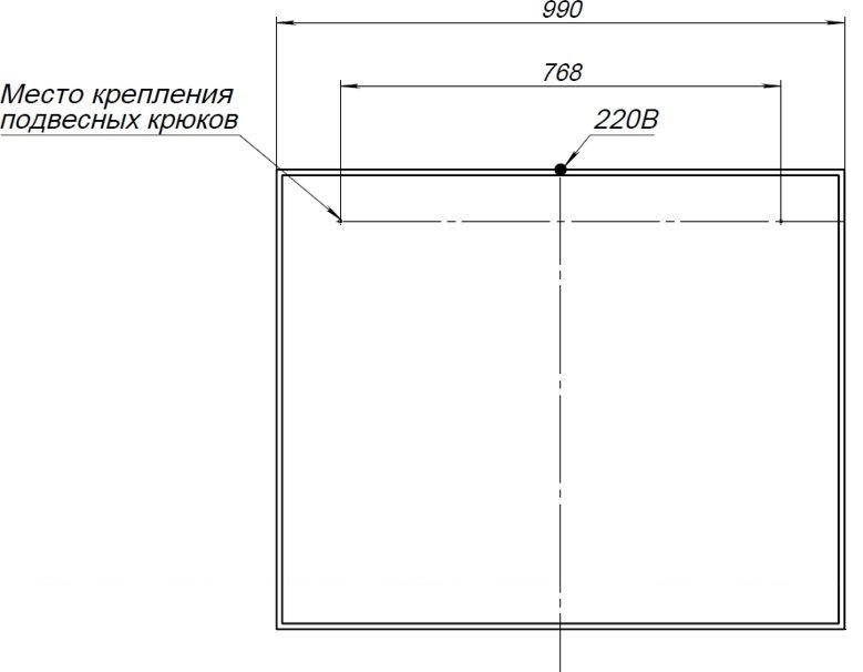 Зеркало Aquanet Nova Lite 100 см белый глянец