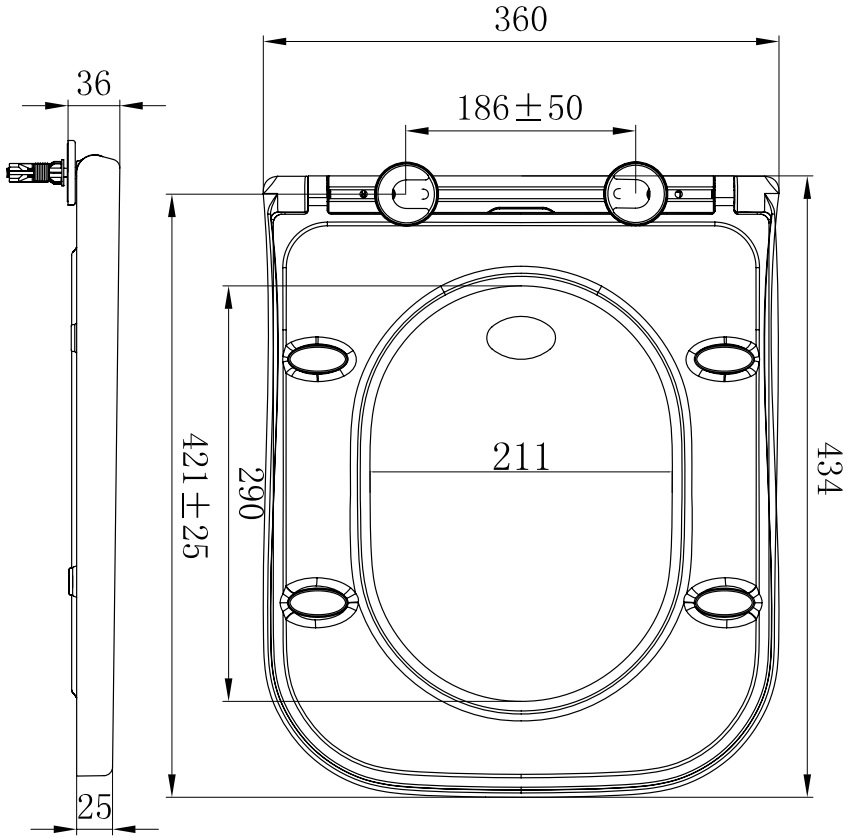 Крышка-сиденье Allen Brau Infinity HDA309 4.21010.20 с микролифтом, белый